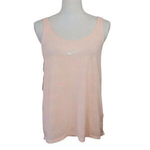Nike Tank Elastika Split Back Training Lt Peach Gray-small​